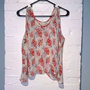 Sheer, open-back tank